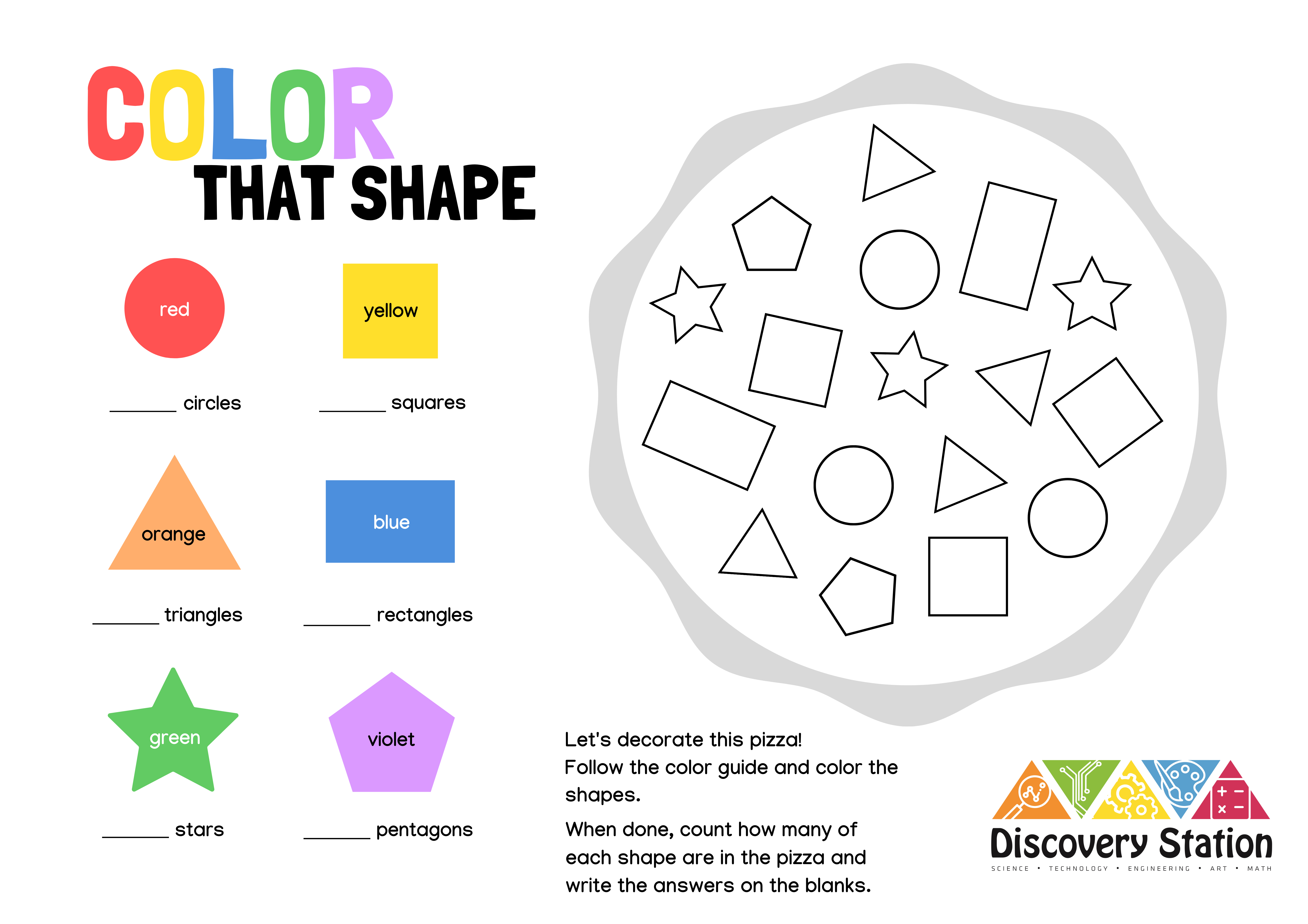 printable shapes and colors